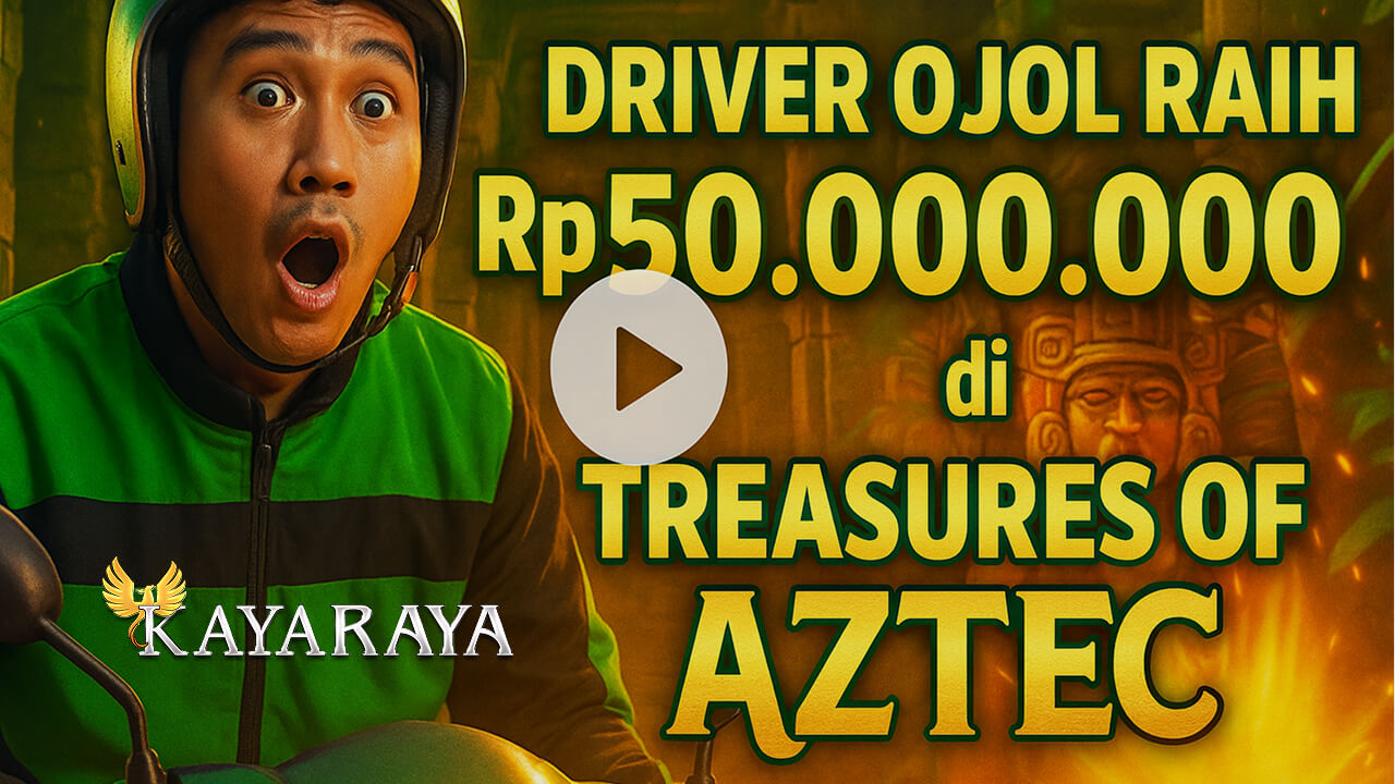 Gaji Pas-pasan Tak Halangi Driver Ojol Raih Rp50.000.000 di Treasures of Aztec bersama KAYARAYA
